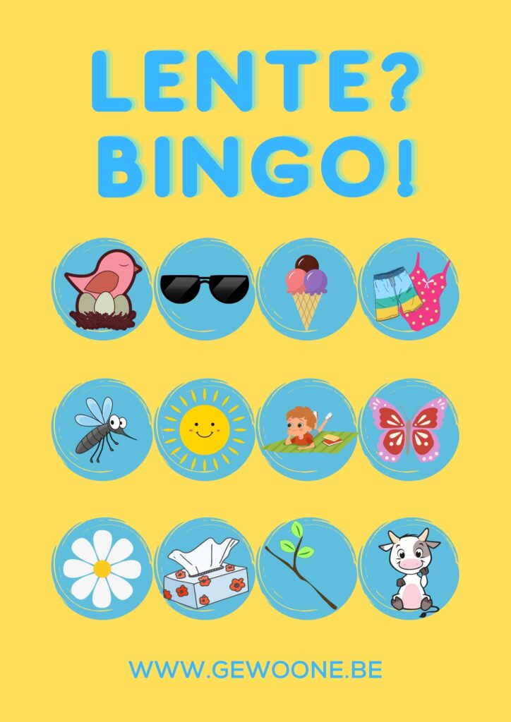 Lente - Bingo! De downloadbare bingo. 