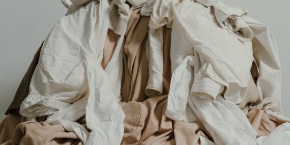 heap of clothes and fabric